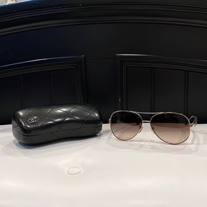 Chanel Quilted Aviator Sunglasses